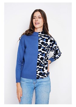 ASSUILI Sweter w kolorze niebiesko-czarno-białym ze sklepu Limango Polska w kategorii Swetry damskie - zdjęcie 188483803