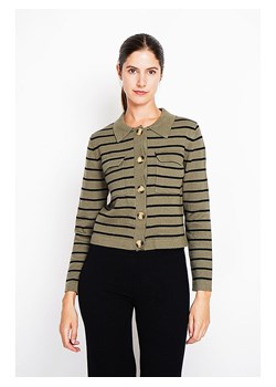 ASSUILI Kardigan w kolorze oliwkowo-czarnym ze sklepu Limango Polska w kategorii Swetry damskie - zdjęcie 188483850