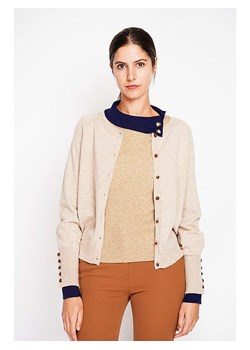 ASSUILI Kardigan w kolorze jasnobrązowym ze sklepu Limango Polska w kategorii Swetry damskie - zdjęcie 188484084