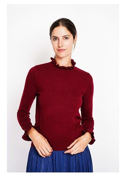 ASSUILI Sweter w kolorze bordowym ze sklepu Limango Polska w kategorii Swetry damskie - zdjęcie 188484173