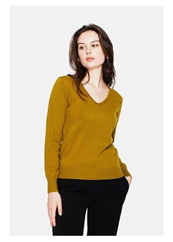 ASSUILI Sweter w kolorze oliwkowym ze sklepu Limango Polska w kategorii Swetry damskie - zdjęcie 188484221