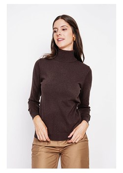 ASSUILI Golf w kolorze ciemnobrązowym ze sklepu Limango Polska w kategorii Swetry damskie - zdjęcie 188484263