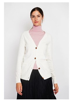 ASSUILI Kardigan w kolorze białym ze sklepu Limango Polska w kategorii Swetry damskie - zdjęcie 188484321