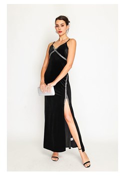 ASSUILI Aksamitna sukienka w kolorze czarnym ze sklepu Limango Polska w kategorii Sukienki - zdjęcie 188484502