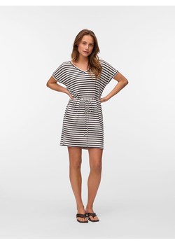 Vero Moda Sukienka w kolorze kremowo-granatowym ze sklepu Limango Polska w kategorii Sukienki - zdjęcie 188485040