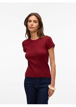 ONLY Koszulka w kolorze bordowym ze sklepu Limango Polska w kategorii Bluzki damskie - zdjęcie 188485280