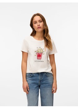 Vero Moda Koszulka w kolorze białym ze sklepu Limango Polska w kategorii Bluzki damskie - zdjęcie 188485531