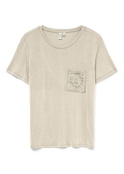 Vero Moda Koszulka w kolorze beżowym ze sklepu Limango Polska w kategorii Bluzki damskie - zdjęcie 188485541