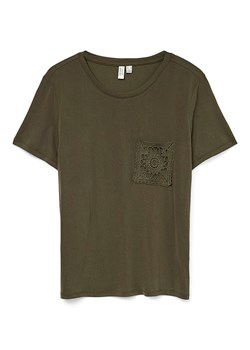Vero Moda Koszulka w kolorze khaki ze sklepu Limango Polska w kategorii Bluzki damskie - zdjęcie 188485542