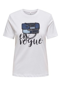 ONLY Koszulka w kolorze białym ze sklepu Limango Polska w kategorii Bluzki damskie - zdjęcie 188485980