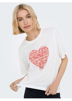 JDY Koszulka w kolorze białym ze sklepu Limango Polska w kategorii Bluzki damskie - zdjęcie 188486121