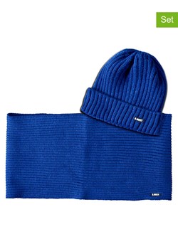 B.Nosy 2-częściowy zestaw w kolorze niebieskim ze sklepu Limango Polska w kategorii Czapki dziecięce - zdjęcie 188487274