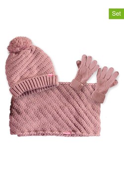 B.Nosy 3-częściowy zestaw w kolorze jasnoróżowym ze sklepu Limango Polska w kategorii Czapki dziecięce - zdjęcie 188487281