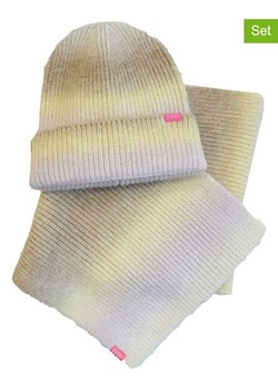 B.Nosy 2-częściowy zestaw "Abbey" w kolorze beżowo-szarym ze sklepu Limango Polska w kategorii Czapki dziecięce - zdjęcie 188487851