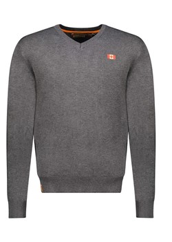 Canadian Peak Sweter "Felineak" w kolorze szarym ze sklepu Limango Polska w kategorii Swetry męskie - zdjęcie 188489100