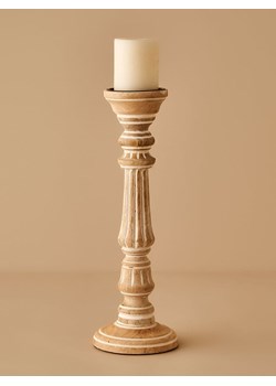 BELLA MAISON Świecznik "Esta" w kolorze beżowym - wys. 40 cm ze sklepu Limango Polska w kategorii Świeczniki - zdjęcie 188489623