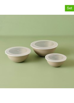 BELLA MAISON Pojemniki (3 szt.) w kolorze beżowym - wys. 19,1 x Ø 25,6 cm ze sklepu Limango Polska w kategorii Pojemniki kuchenne - zdjęcie 188489711