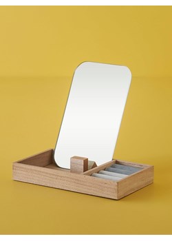 BELLA MAISON Lusterko kosmetyczne w kolorze jasnobrązowo-błękitnym - 12 x 17 cm ze sklepu Limango Polska w kategorii Lustra - zdjęcie 188489833