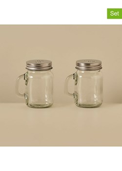 BELLA MAISON 2-częściowy zestaw w kolorze srebrnym - wys. 8,5 x Ø 7 cm ze sklepu Limango Polska w kategorii Młynki do soli i pieprzu - zdjęcie 188490180