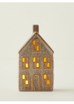 BELLA MAISON Dekoracja LED w kolorze szaro-jasnobrązowym - 10 x 18 x 7 cm ze sklepu Limango Polska w kategorii Oświetlenie - zdjęcie 188490322