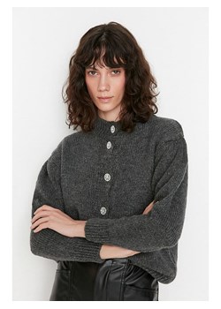 trendyol Kardigan w kolorze antracytowym ze sklepu Limango Polska w kategorii Swetry damskie - zdjęcie 188490561