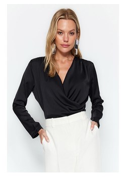 trendyol Bluzka w kolorze czarnym ze sklepu Limango Polska w kategorii Bluzki damskie - zdjęcie 188490683