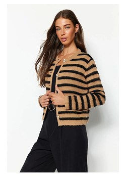 trendyol Kardigan w kolorze karmelowo-czarnym ze sklepu Limango Polska w kategorii Swetry damskie - zdjęcie 188490692