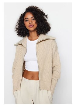 trendyol Kardigan w kolorze beżowym ze sklepu Limango Polska w kategorii Swetry damskie - zdjęcie 188490701