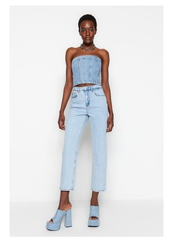 trendyol Dżinsy - Regular fit - w kolorze błękitnym ze sklepu Limango Polska w kategorii Jeansy damskie - zdjęcie 188490864