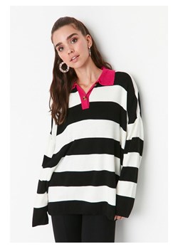 trendyol Sweter w kolorze różowo-biało-czarnym ze sklepu Limango Polska w kategorii Swetry damskie - zdjęcie 188490924