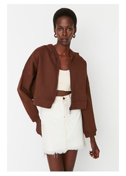 trendyol Bluza w kolorze brązowym ze sklepu Limango Polska w kategorii Bluzy damskie - zdjęcie 188491130