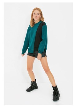 trendyol Bluza w kolorze ciemnozielono-czarnym ze sklepu Limango Polska w kategorii Bluzy damskie - zdjęcie 188491380