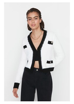 trendyol Kardigan w kolorze kremowo-czarnym ze sklepu Limango Polska w kategorii Swetry damskie - zdjęcie 188491501