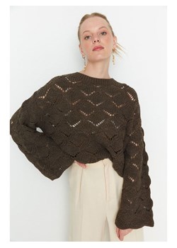 trendyol Sweter w kolorze brązowym ze sklepu Limango Polska w kategorii Swetry damskie - zdjęcie 188491550