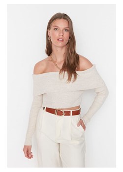trendyol Sweter w kolorze kremowym ze sklepu Limango Polska w kategorii Swetry damskie - zdjęcie 188491582