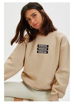 trendyol Bluza w kolorze beżowym ze sklepu Limango Polska w kategorii Bluzy damskie - zdjęcie 188491631