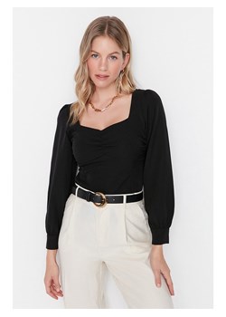 trendyol Bluzka w kolorze czarnym ze sklepu Limango Polska w kategorii Bluzki damskie - zdjęcie 188491713