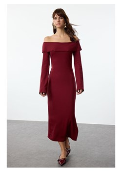 trendyol Sukienka w kolorze bordowym ze sklepu Limango Polska w kategorii Sukienki - zdjęcie 188492030