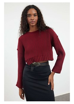 trendyol Sweter w kolorze bordowym ze sklepu Limango Polska w kategorii Swetry damskie - zdjęcie 188492134