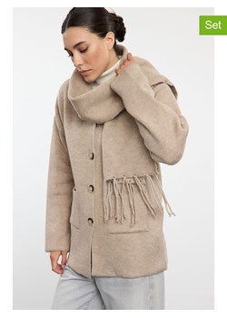 trendyol 2-częściowy zestaw w kolorze beżowym ze sklepu Limango Polska w kategorii Swetry damskie - zdjęcie 188492301