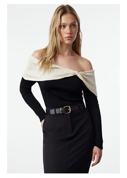 trendyol Sweter w kolorze czarno-kremowym ze sklepu Limango Polska w kategorii Swetry damskie - zdjęcie 188492321