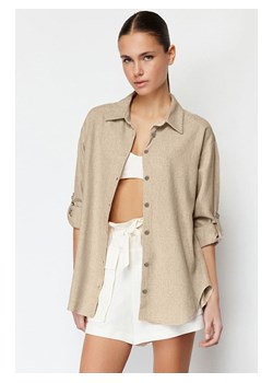 trendyol Koszula w kolorze beżowym ze sklepu Limango Polska w kategorii Bluzki damskie - zdjęcie 188492482