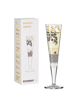 RITZENHOFF Kieliszek w kolorze złoto-czarnym do szampana - 205 ml ze sklepu Limango Polska w kategorii Naczynia - zdjęcie 188492820