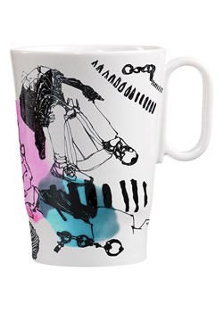 RITZENHOFF Kubek w kolorze białym ze wzorem do kawy - 335 ml ze sklepu Limango Polska w kategorii Dzbanki i zaparzacze - zdjęcie 188493071