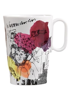 RITZENHOFF Kubek w kolorze białym ze wzorem do kawy - 335 ml ze sklepu Limango Polska w kategorii Dzbanki i zaparzacze - zdjęcie 188493074