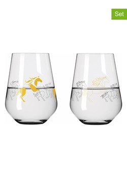 RITZENHOFF Szklanki (2 szt.) "Reitgold" w kolorze złotym - 500 ml ze sklepu Limango Polska w kategorii Naczynia - zdjęcie 188493201
