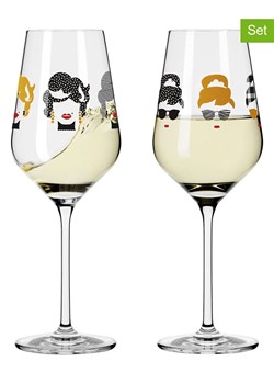 RITZENHOFF Kieliszki (2 szt.) w kolorze czarno-jasnobrązowym do wina - 300 ml ze sklepu Limango Polska w kategorii Naczynia - zdjęcie 188493292