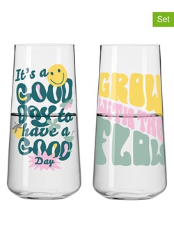 RITZENHOFF Szklanki (2 szt.) "Self-Care" w kolorze żółto-zielonym - 500 ml ze sklepu Limango Polska w kategorii Naczynia - zdjęcie 188493361