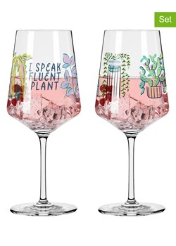 RITZENHOFF Kieliszki (2 szt.) w kolorze turkusowo-fioletowym do koktajli - 500 ml ze sklepu Limango Polska w kategorii Naczynia - zdjęcie 188493411