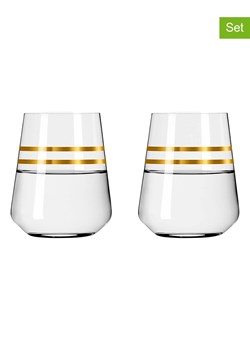 RITZENHOFF Szklanki (2 szt.) "Deluxe" w kolorze złotym - 510 ml ze sklepu Limango Polska w kategorii Naczynia - zdjęcie 188493630